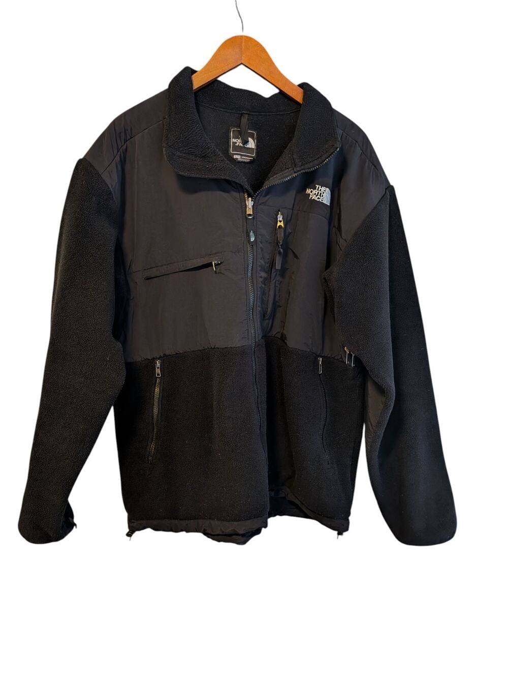 The North Face Mens Black Full Zip Denali Polartec Jacket Size XL